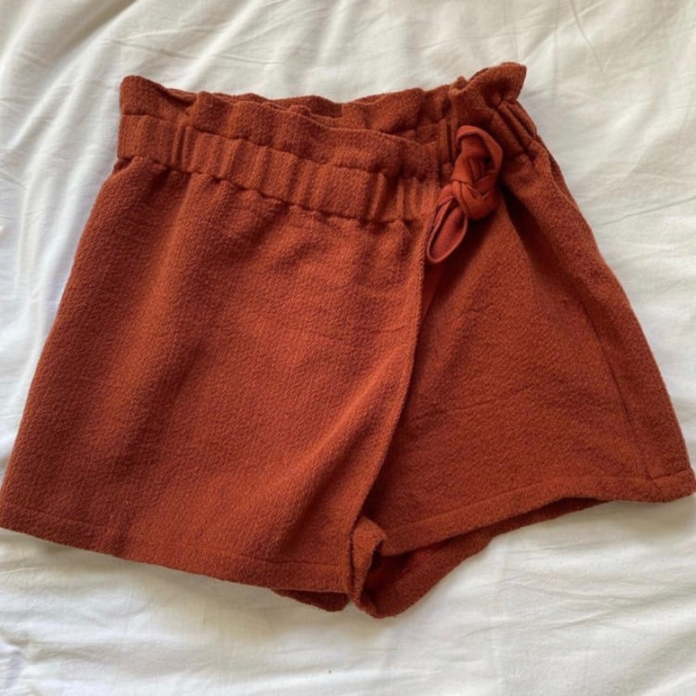 urban outfitters rust wrap skort